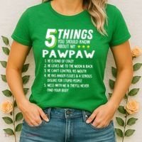 5 Things Grandpa Pawpaw Women's T-Shirt thumb 2
