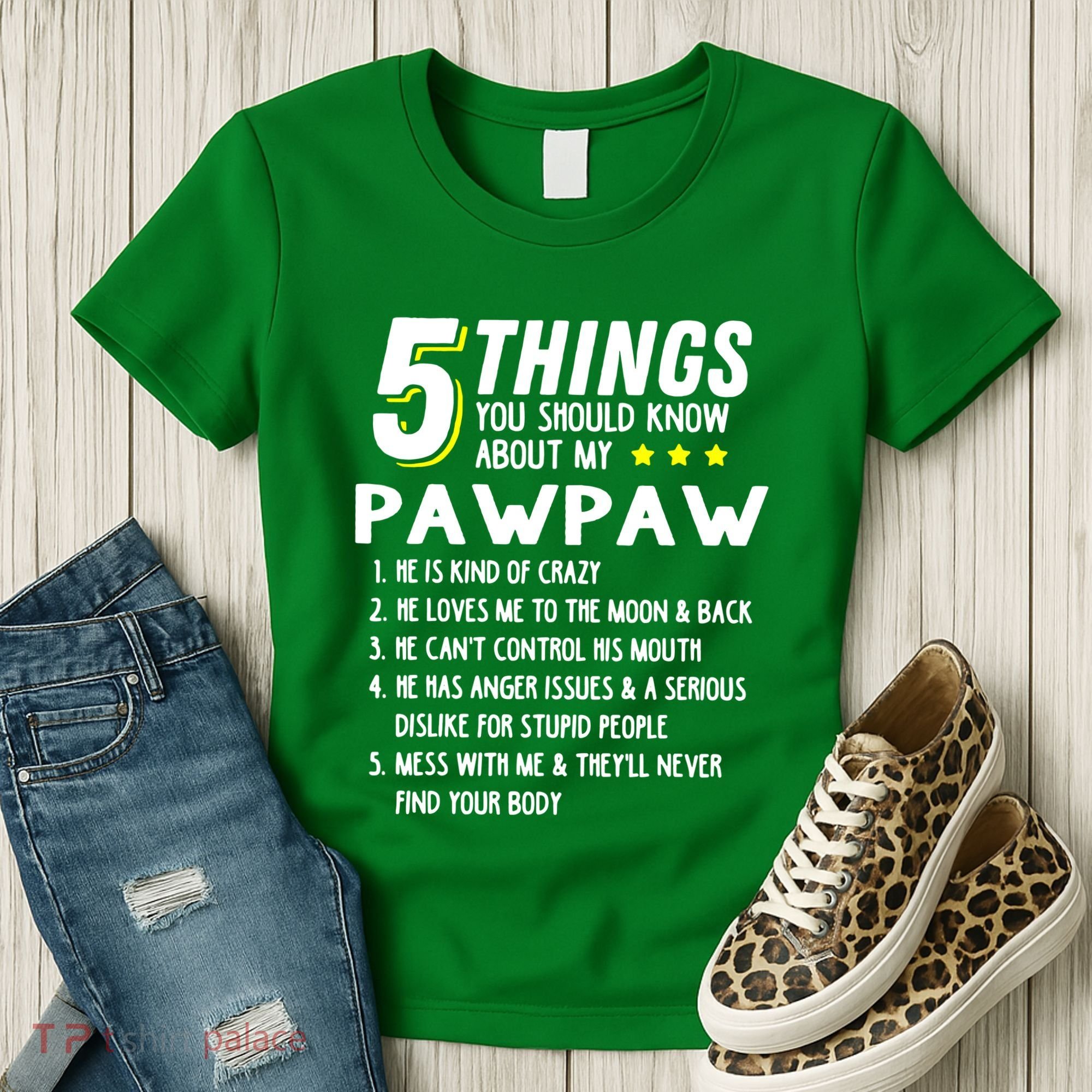 5 Things Grandpa Pawpaw Women's T-Shirt