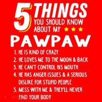 5 Things Grandpa Pawpaw Santa Hat thumb 1