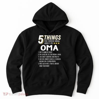 5 Things Grandma Oma Gift Idea Hoodie