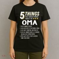 5 Things Grandma Oma Gift Idea T-Shirt thumb 4