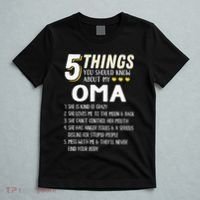5 Things Grandma Oma Gift Idea T-Shirt thumb 5