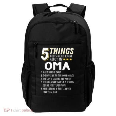 5 Things Grandma Oma Gift Idea Backpack