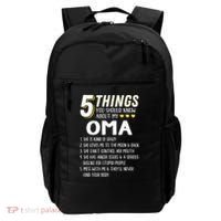 5 Things Grandma Oma Gift Idea Backpack thumb 0