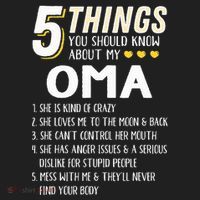 5 Things Grandma Oma Gift Idea Beanie thumb 2