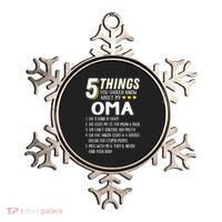 5 Things Grandma Oma Gift Idea Ornament thumb 0