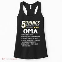 5 Things Grandma Oma Gift Idea Women's Tank Top thumb 0