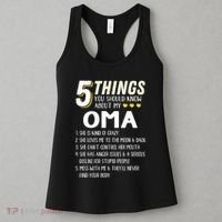 5 Things Grandma Oma Gift Idea Women's Tank Top thumb 3