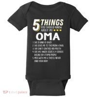 5 Things Grandma Oma Gift Idea Baby Bodysuit thumb 0