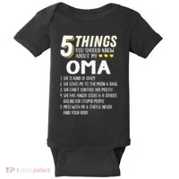 5 Things Grandma Oma Gift Idea Baby Bodysuit thumb 0