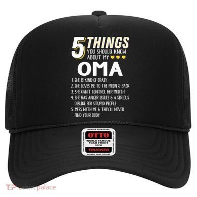 5 Things Grandma Oma Gift Idea Hat