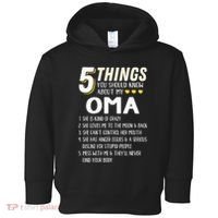 5 Things Grandma Oma Gift Idea Toddler Hoodie thumb 0