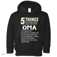 5 Things Grandma Oma Gift Idea Toddler Hoodie thumb 0
