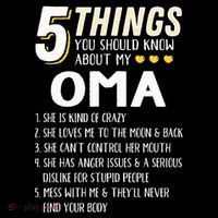 5 Things Grandma Oma Gift Idea Toddler T-Shirt thumb 4