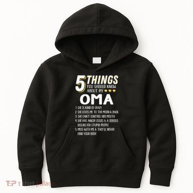 5 Things Grandma Oma Gift Idea Kids Hoodie
