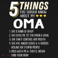 5 Things Grandma Oma Gift Idea Kids Hoodie thumb 5