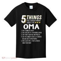 5 Things Grandma Oma Gift Idea Kids T-Shirt thumb 0