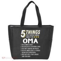 5 Things Grandma Oma Gift Idea Tote Bag thumb 0