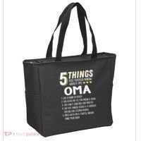 5 Things Grandma Oma Gift Idea Tote Bag thumb 2