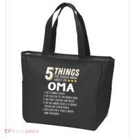 5 Things Grandma Oma Gift Idea Tote Bag thumb 3