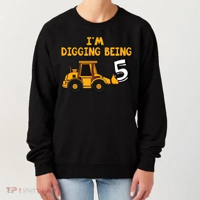 5th Birthday I'm Digging Being Five Women's Sweatshirt