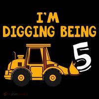 5th Birthday I'm Digging Being Five Doggie Tank thumb 4