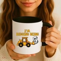 5th Birthday I'm Digging Being Five Coffee Mug thumb 3