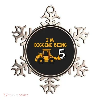5th Birthday I'm Digging Being Five Ornament