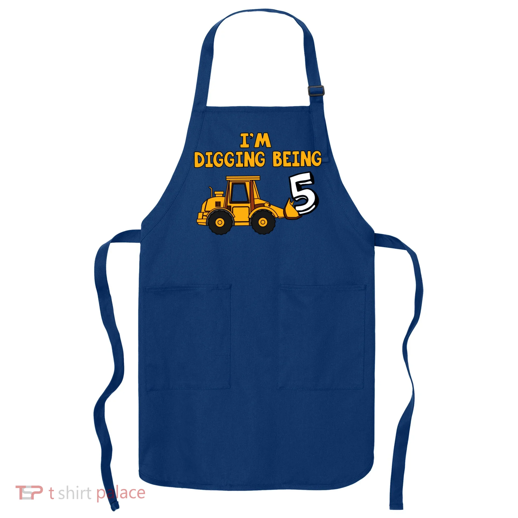 5th Birthday I'm Digging Being Five Apron
