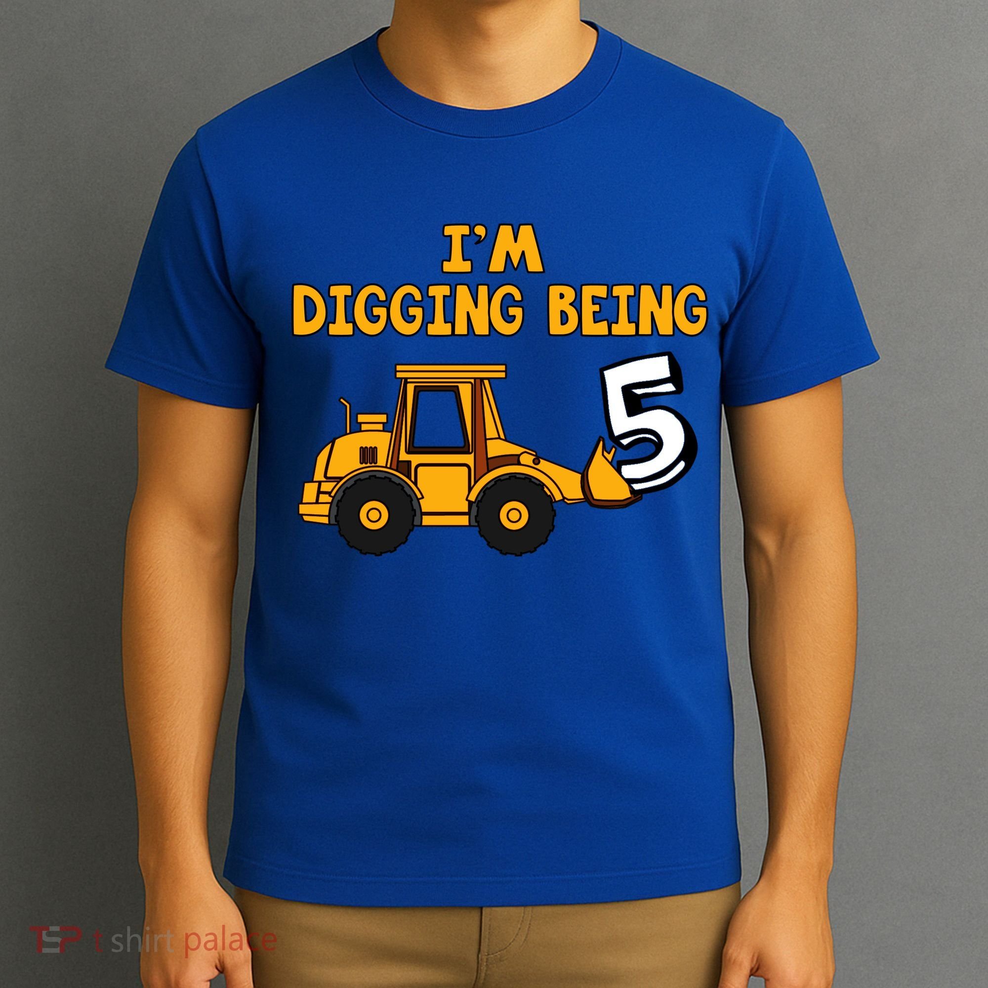 5th Birthday I'm Digging Being Five T-Shirt