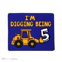 5th Birthday I'm Digging Being Five Mousepad thumb 0
