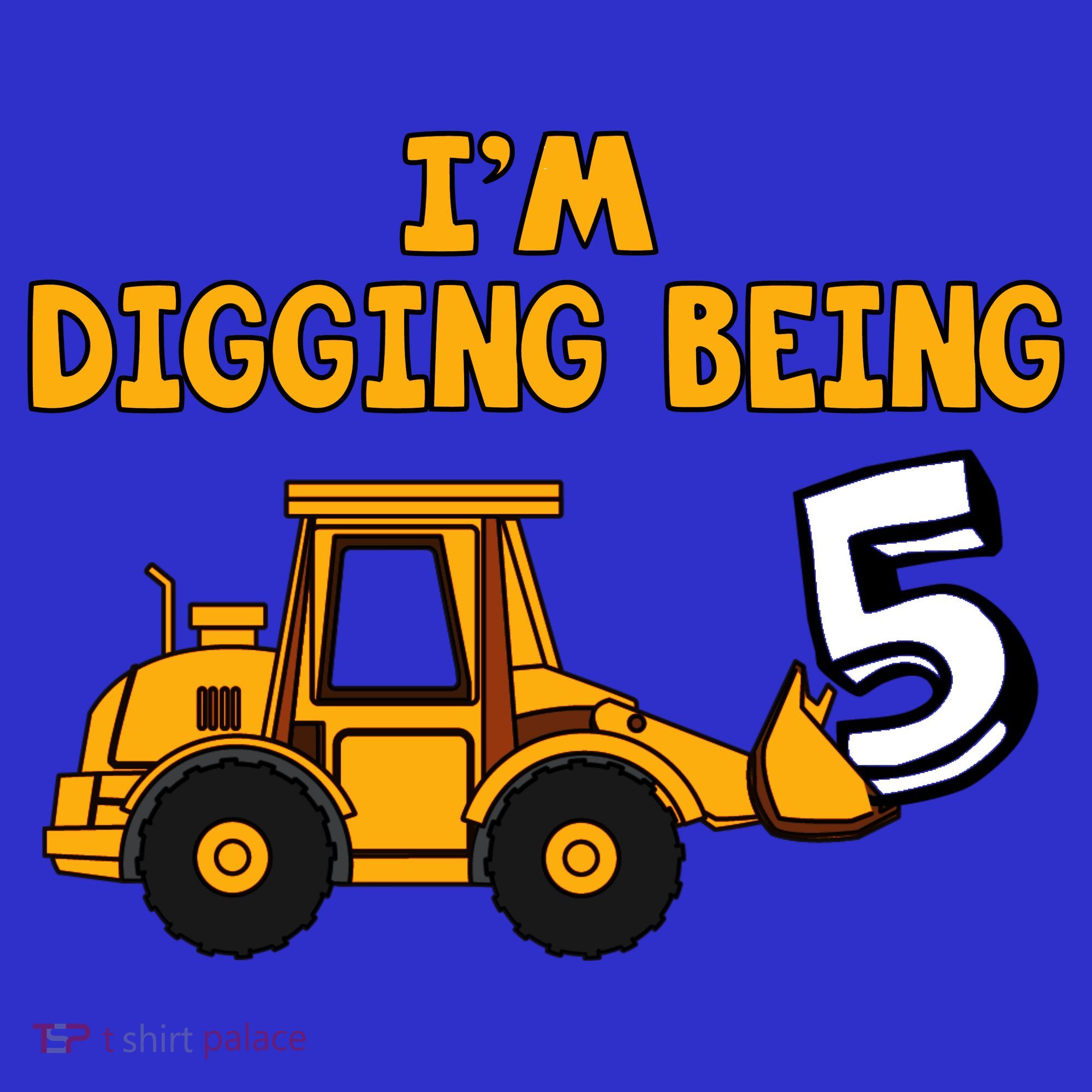 5th Birthday I'm Digging Being Five Mousepad