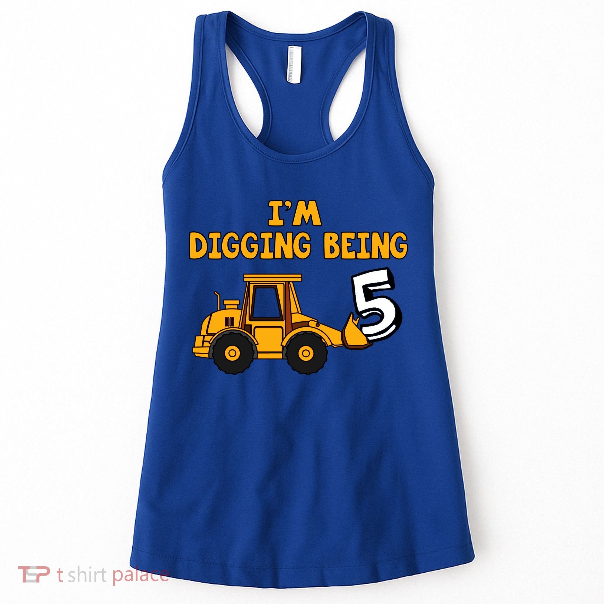 5th Birthday I'm Digging Being Five Women's Tank Top
