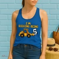 5th Birthday I'm Digging Being Five Women's Tank Top thumb 2