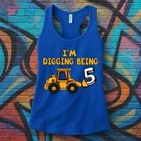 5th Birthday I'm Digging Being Five Women's Tank Top thumb 3