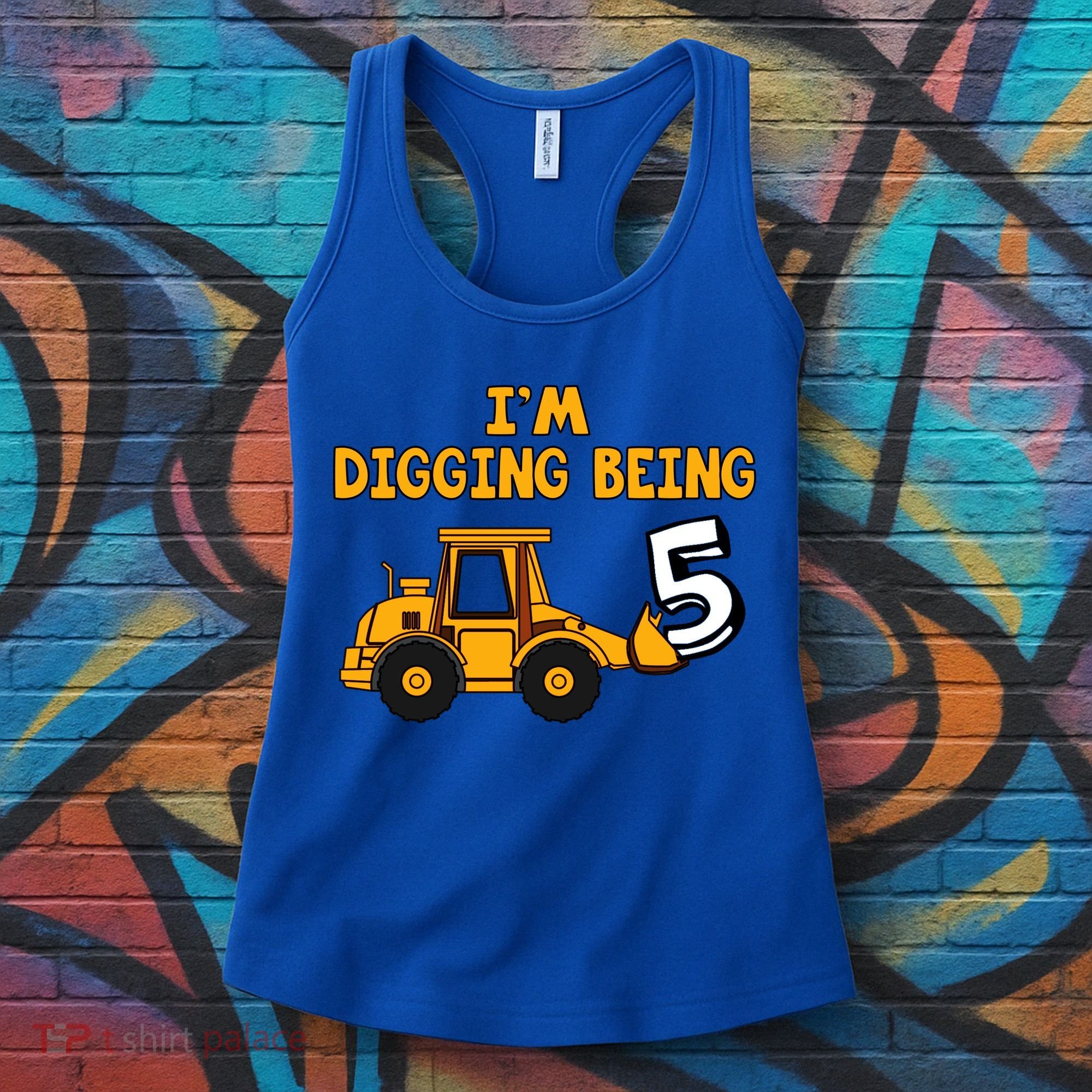 5th Birthday I'm Digging Being Five Women's Tank Top