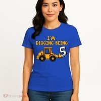 5th Birthday I'm Digging Being Five Women's T-Shirt thumb 4