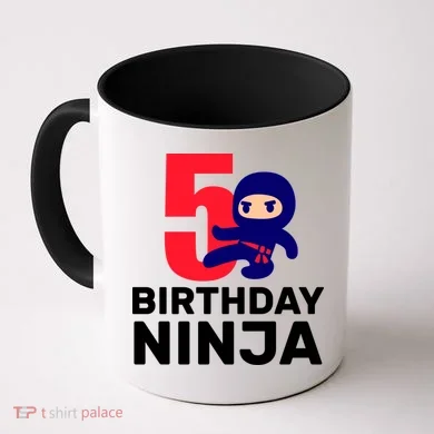 5th Birthday Ninja Coffee Mug