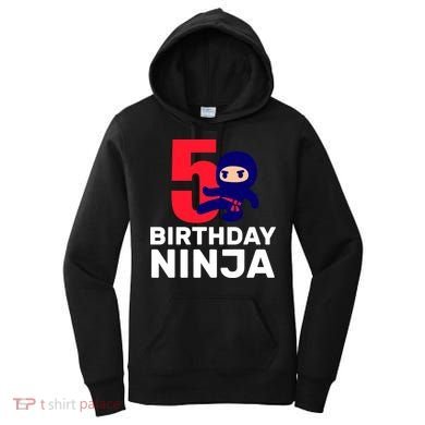 5th Birthday Ninja  Women's Hoodie