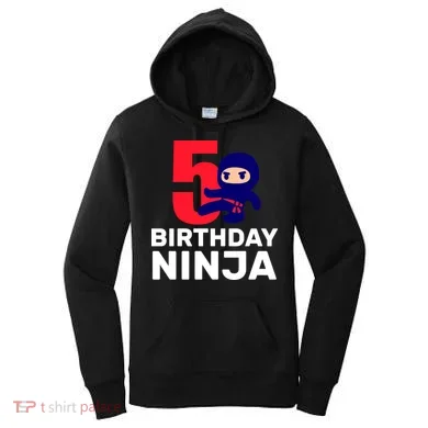 5th Birthday Ninja Women's Hoodie