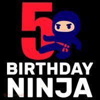 5th Birthday Ninja  Ornament thumb 1