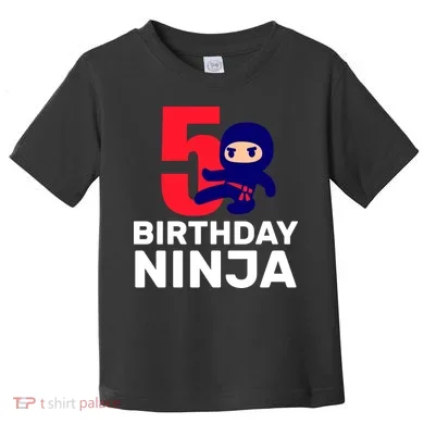 5th Birthday Ninja  Toddler T-Shirt