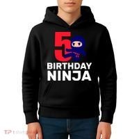 5th Birthday Ninja  Kids Hoodie thumb 4