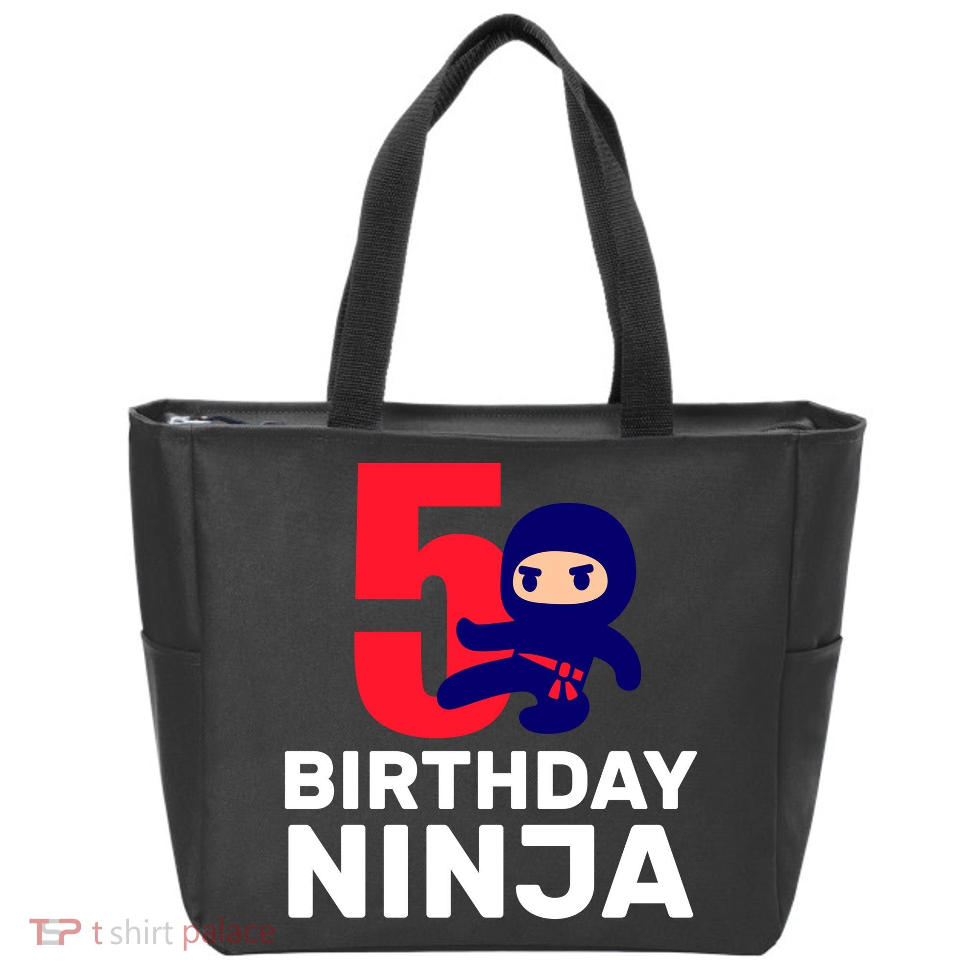 5th Birthday Ninja  Tote Bag