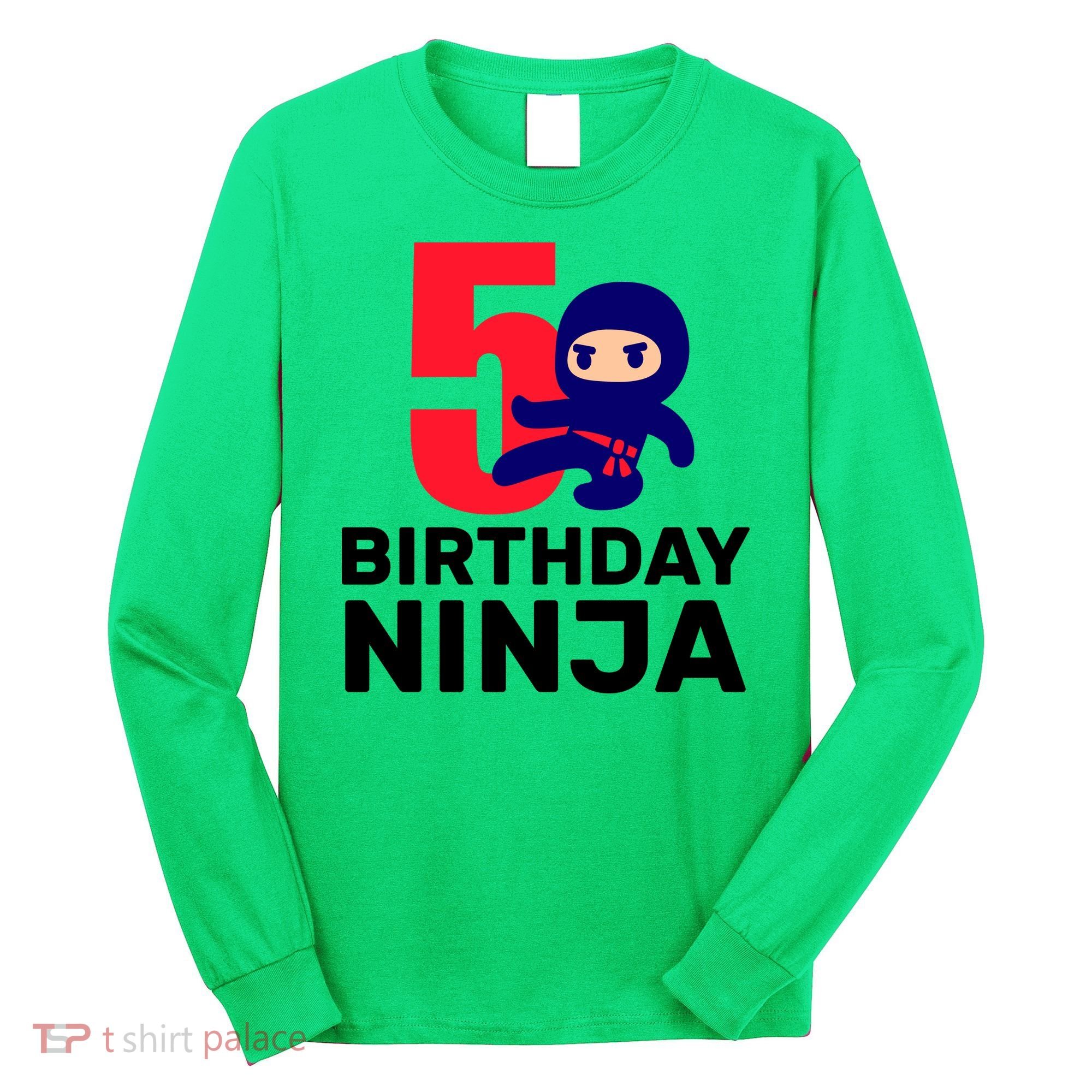 5th Birthday Ninja  Long Sleeve Shirt