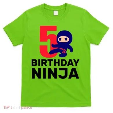 5th Birthday Ninja T-Shirt