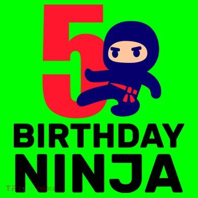 5th Birthday Ninja  T-Shirt