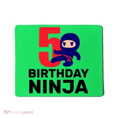 5th Birthday Ninja  Mousepad