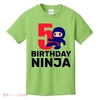 5th Birthday Ninja  Kids T-Shirt thumb 0