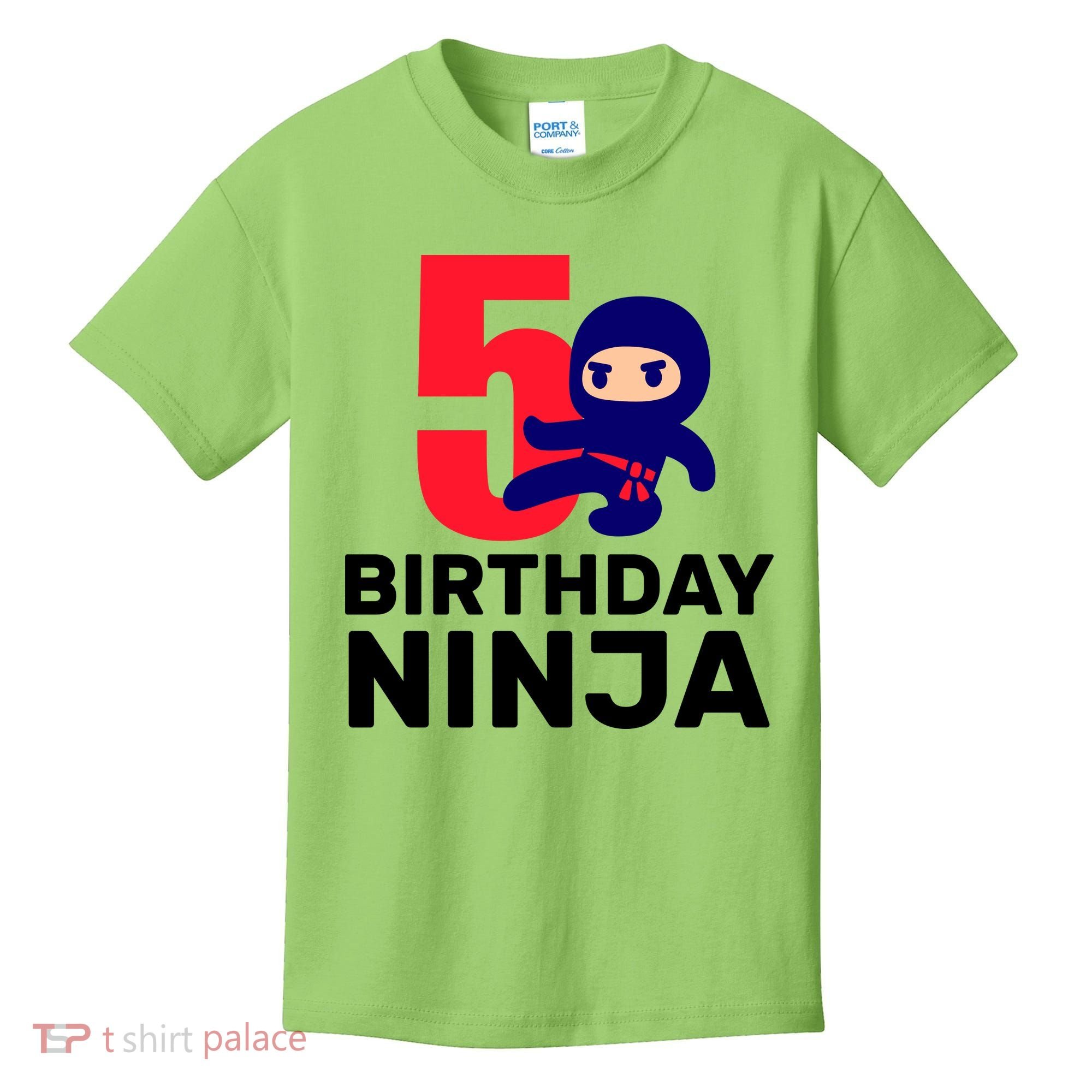 5th Birthday Ninja  Kids T-Shirt